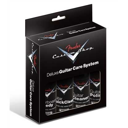 Fender Custom Shop Deluxe Guitar Care System 4 Pack Black 