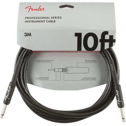 Fender Professional Series Instrument Cable 10' Black