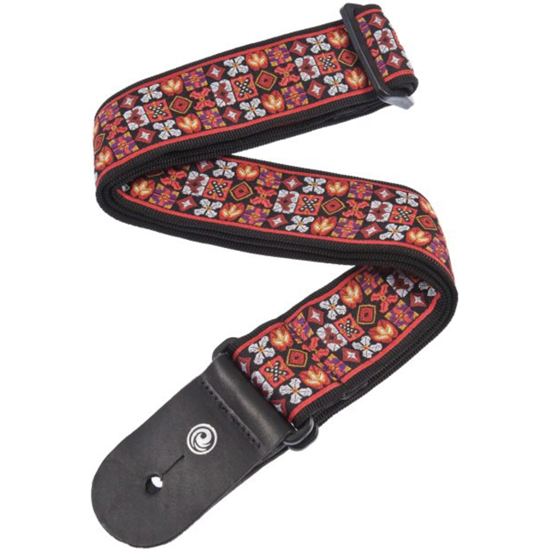 Planet Waves Nylon Woven Guitar Strap Saugerties Red