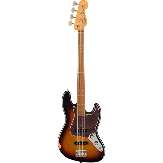 Fender 60th Anniversary Roadworn '60s Jazz Bass Pau Ferro Fingerboard 3-Color Sunburst