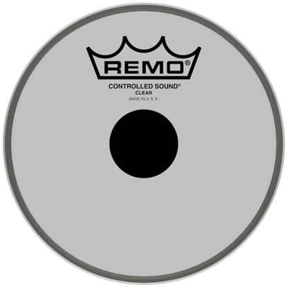 Remo Controlled Sound® Clear Black Dot™ Drumhead Top Black Dot™ 6"