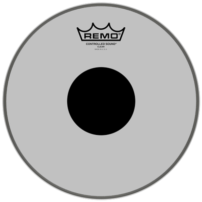 Remo Controlled Sound® Clear Black Dot™ Drumhead Top Black Dot™ 10"