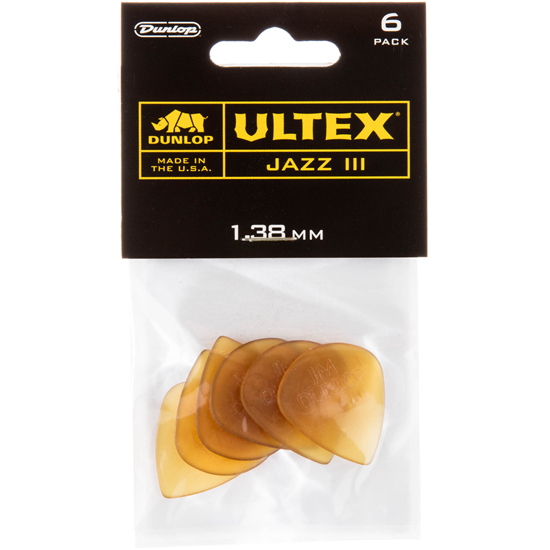 Dunlop Ultex Jazz III 427P1.38 Plektrum 6-pack