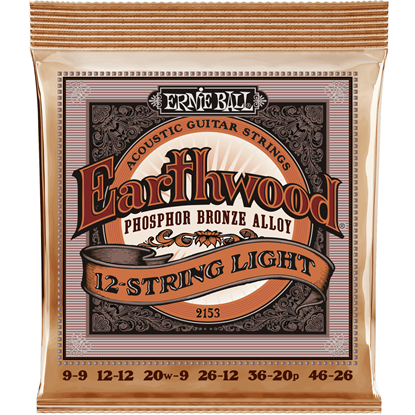 Ernie Ball 2153 12-String Light Earthwood Phosphor Bronze