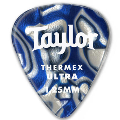 Taylor Premium 351 Thermex Guitar Picks Blue Swirl 1,0 mm 6-Pack