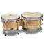 Latin Percussion Matador Wood Bongos Natural/Chrome