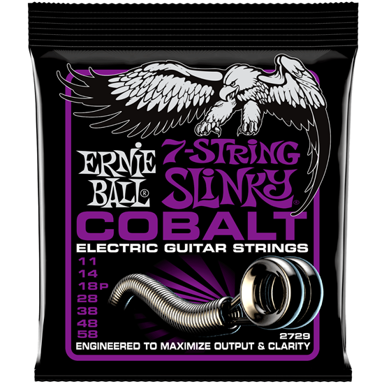 Ernie Ball Power Slinky Cobalt 7-String 11-58 