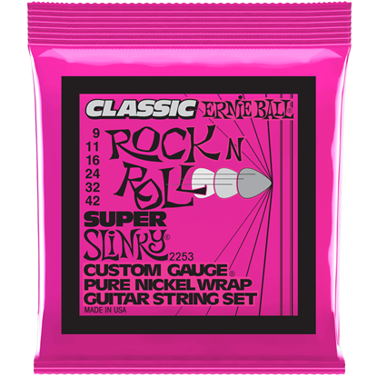 Ernie Ball Super Slinky Classic Rock N Roll Pure Nickel 9-42
