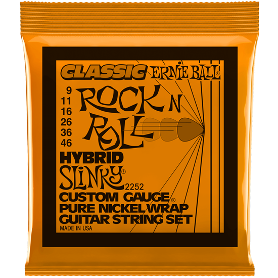 Ernie Ball Hybrid Slinky Classic Rock N Roll Pure Nickel 9-46 
