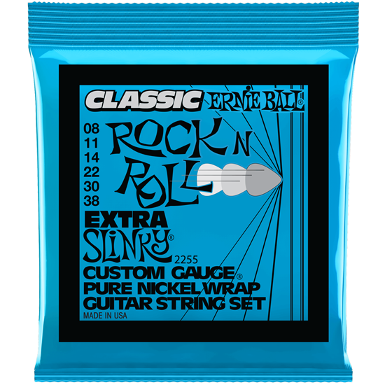 Ernie Ball Extra Slinky Classic Rock N Roll Pure Nickel 8-38 