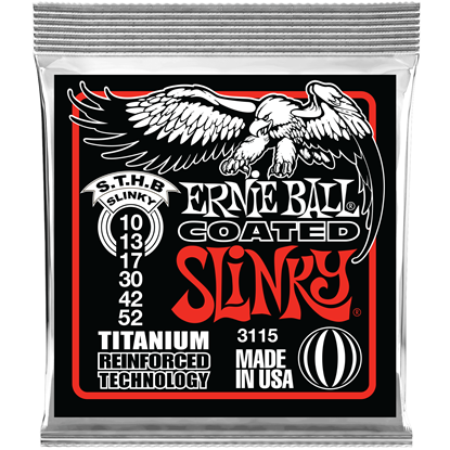 Ernie Ball Skinny Top Heavy Bottom Slinky Coated Titanium RPS 10-52