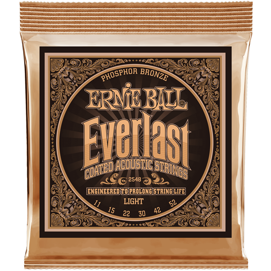 Ernie Ball Everlast Light Coated Phosphor Bronze 11-52 