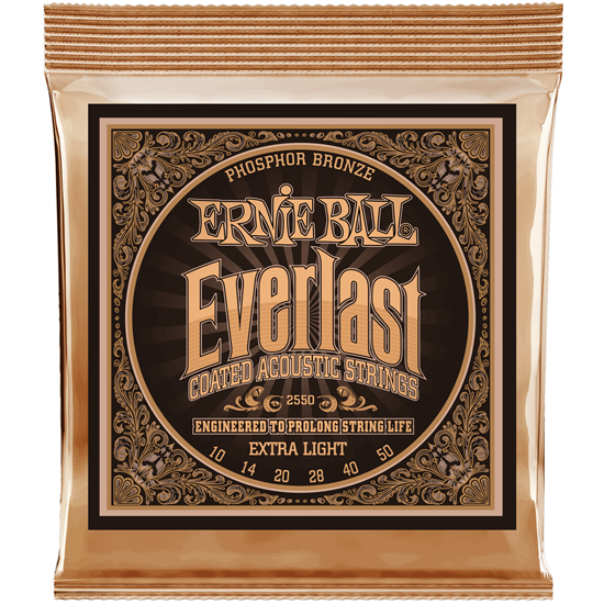 Ernie Ball Everlast Extra Light Coated Phosphor Bronze 10-50