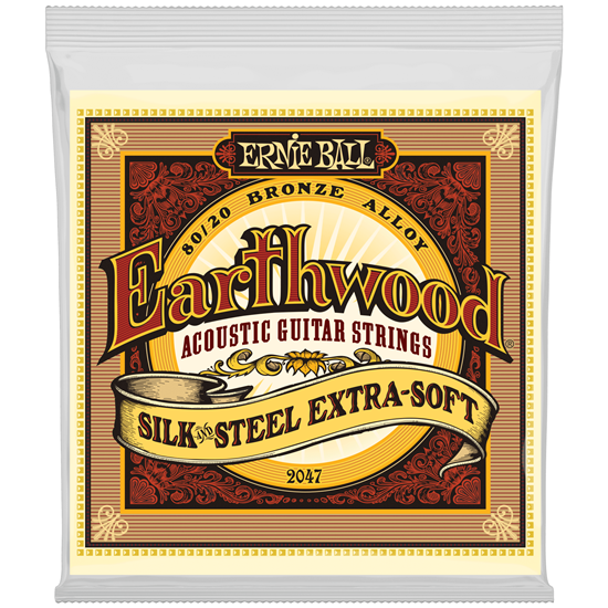 Ernie Ball Silk & Steel Extra Soft Earthwood 80/20 Bronze 10-50