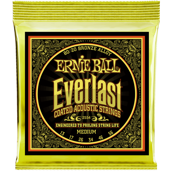 Ernie Ball Everlast Medium Coated 80/20 Bronze 13-56 