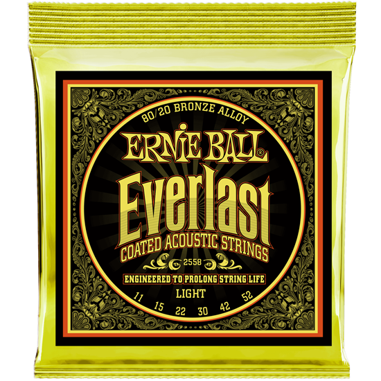 Ernie Ball Everlast Light Coated 80/20 Bronze 11-52