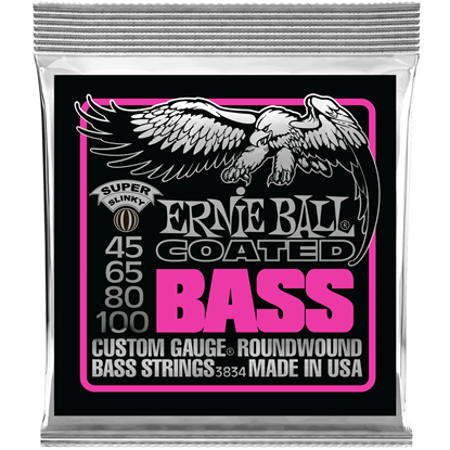 Ernie Ball Super Slinky Coated Electric Bass 45-100