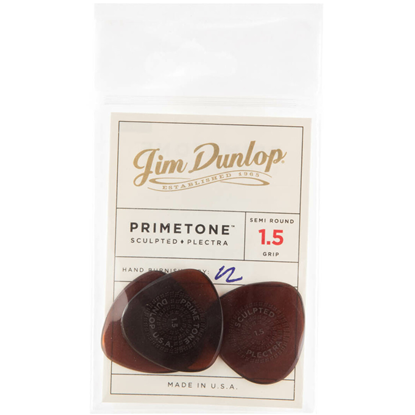 Dunlop Primetone Semi Round Grip 1,5 mm Plektrum 3-pack 