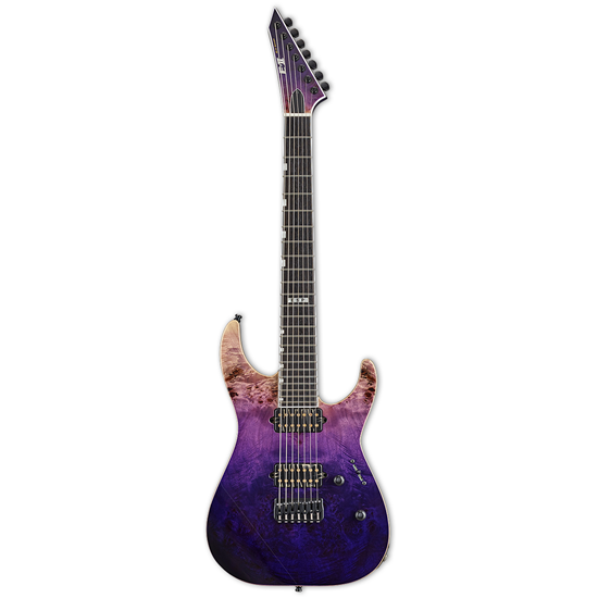 ESP E-II M-II 7 NT Purple Natural Fade 