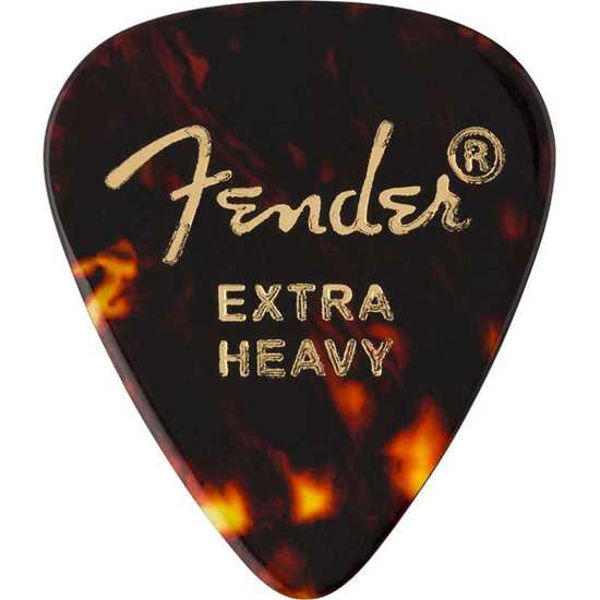 Fender Tortoise Shell 351 Shape Extra Heavy Plektrum 12-pack