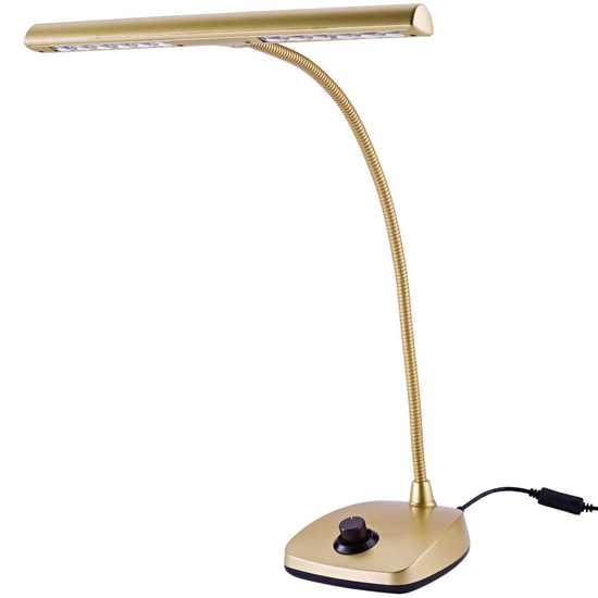 K&M 12298 Gold LED Piano Lamp