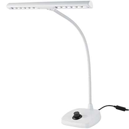 K&M 12298 White LED Piano Lamp