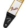 Fender WeighLess™ Monogram Strap White/Brown/Yellow 