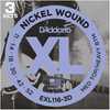 D'Addario EXL116-3D Medium Top Heavy Bottom