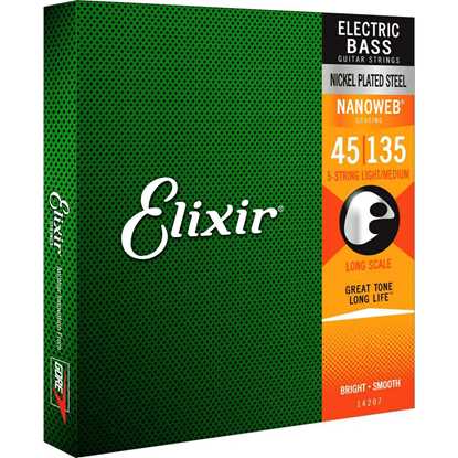 Elixir Nanoweb® Electric Bass 5-String Light Medium 045-135 