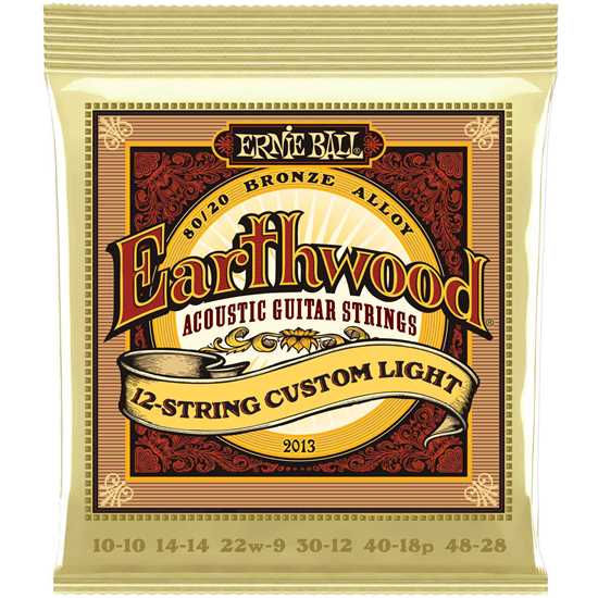 Ernie Ball Earthwood 12-String Custom Light 80/20 Bronze 10-48