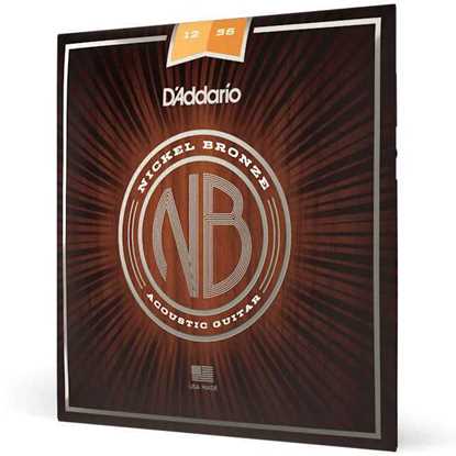 D'Addario NB1256 Nickel Bronze Light Top Medium Bottom