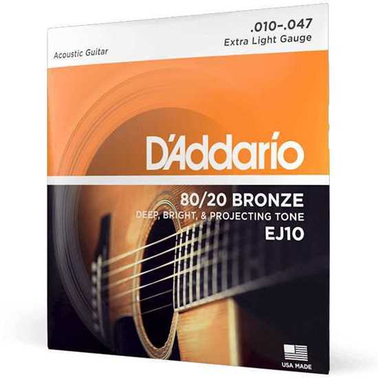 D'Addario EJ10 80/20 Bronze Extra Light