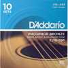 D'Addario EJ16-10P Phosphor Bronze Light