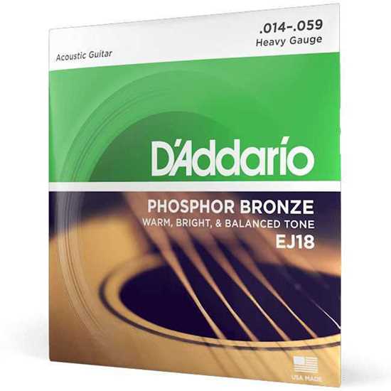 D'Addario EJ18 Phosphor Bronze Heavy