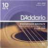 D'Addario EJ26-10P Phosphor Bronze Custom Light