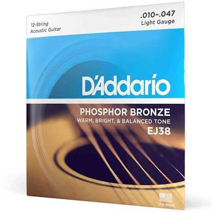 D'Addario EJ38 Phosphor Bronze Light 12-String