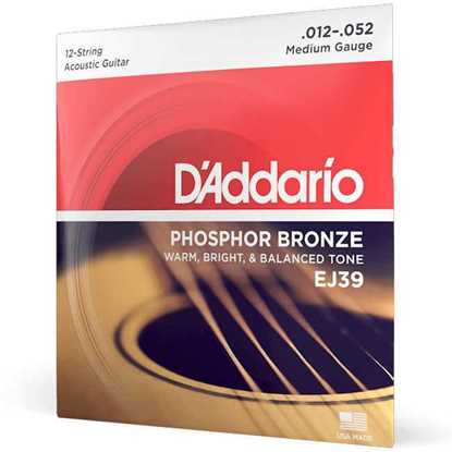 D'Addario EJ39 Phosphor Bronze Medium 12-String