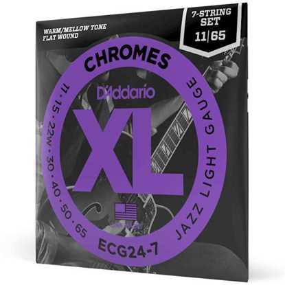 D'Addario ECG24-7 Chromes Jazz Light 