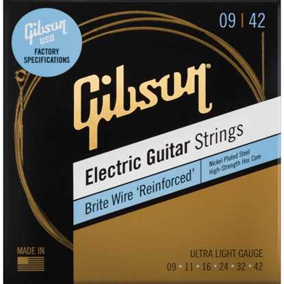 Gibson Brite Wire Reinforced Electric Guitar Strings Ultra Light 