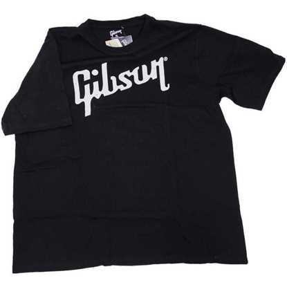 Gibson Distressed Logo T Black Large