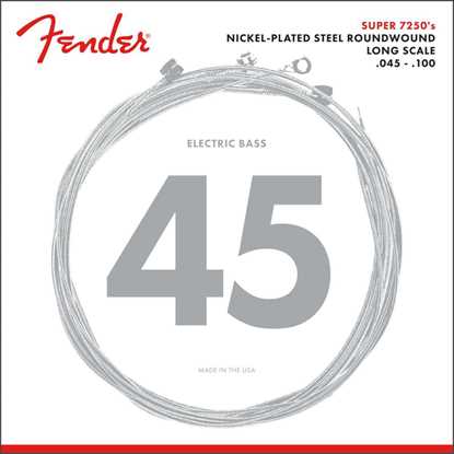 Fender Super 7250's Nickel Plated Bass Strings 045-100