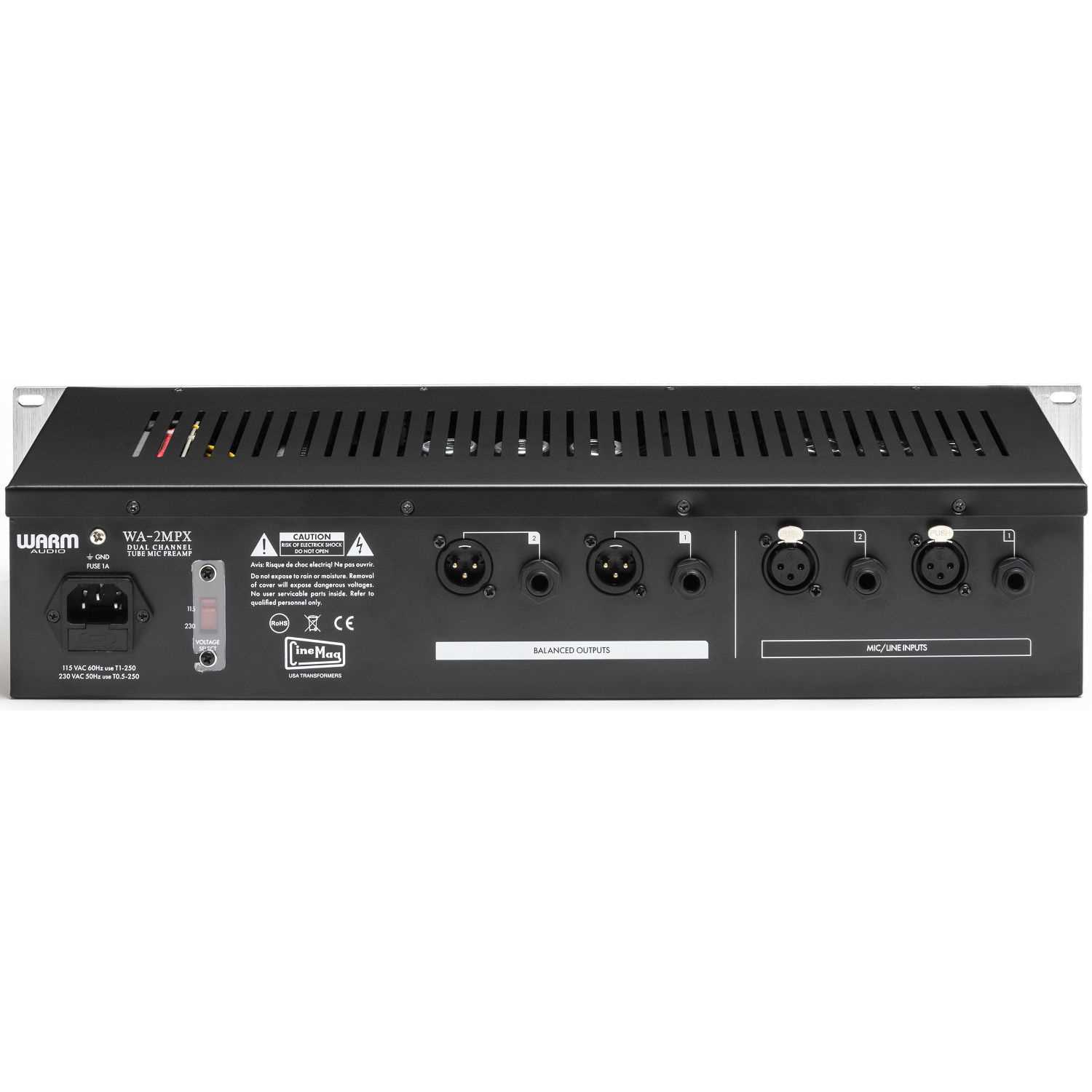 Warm Audio WA2MPX Dual Channel Tube Mic Preamp mikrofonförstärkare hos
