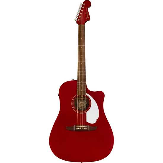 Fender Redondo Player Candy Apple Red akustisk stålsträngad gitarr