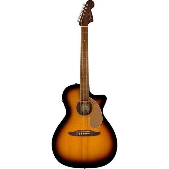 Fender Newporter Player Sunburst akustisk stålsträngad gitarr
