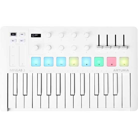 Arturia Minilab 3 Alpine White midi keyboard controller USB