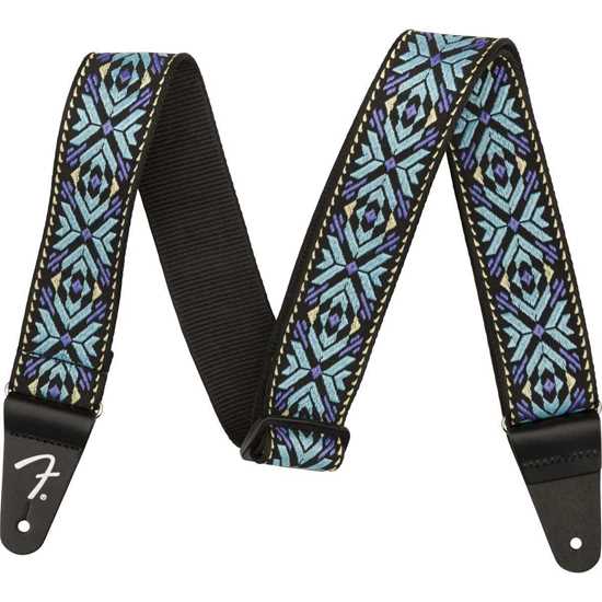 Fender 2" Pasadena Woven Strap Blue Snowflake