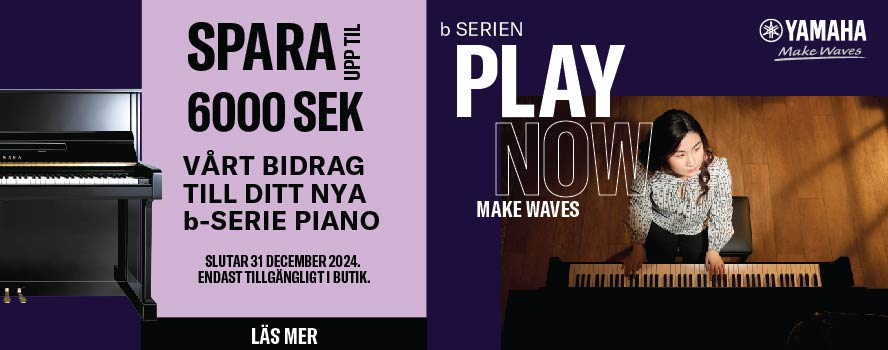 Få upp till 6000 kronor tillbaka vid köp av ett akustiskt Yamaha piano