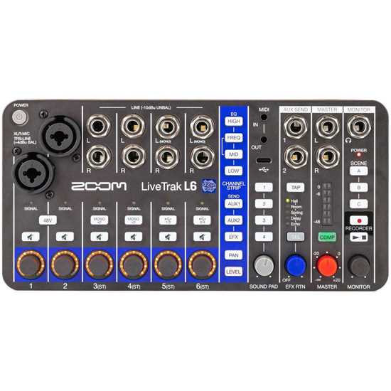 Zoom LiveTrak L6 10-Track Digital Mixer/Recorder