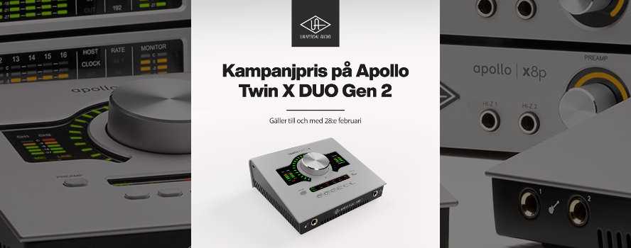 Kampanjpris på Universal Audio Apollo Twin X Duo