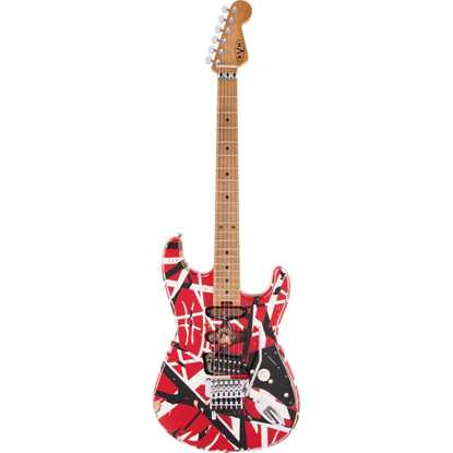 Bild på EVH Frankenstein Frankie Red With Black Stripes Relic